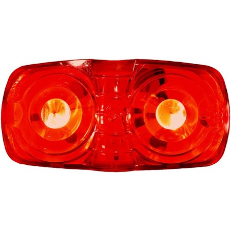 PETERSON MANUFACTURING LED Rectangular 4 Length x 2 Width x 109 Height Red Lens Surface Mount 38R-MV-BT2
